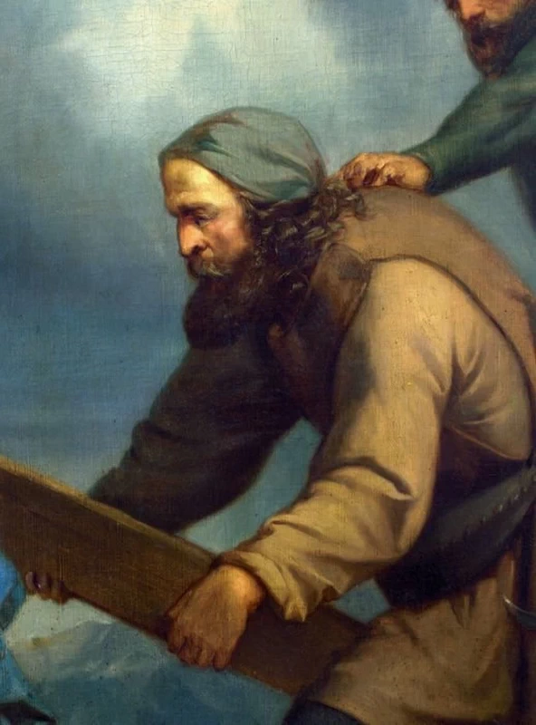 Cristo cade sotto la croce - dettaglio, attribuibile 1